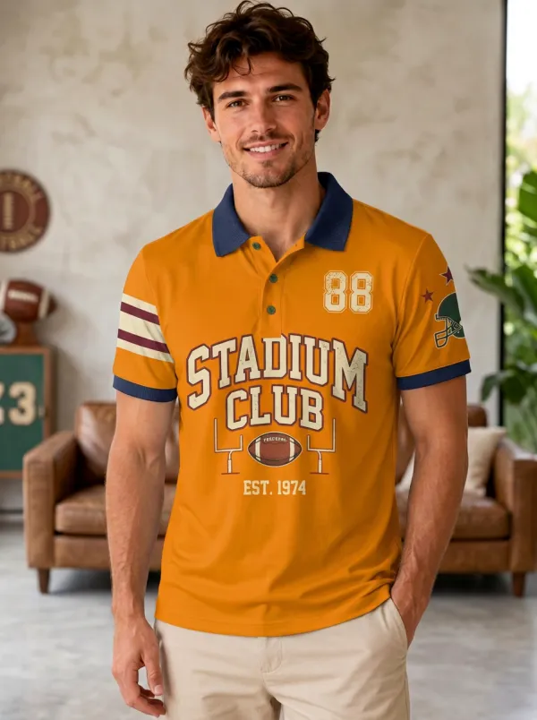Men's Gridiron Stadium Polo Shirt