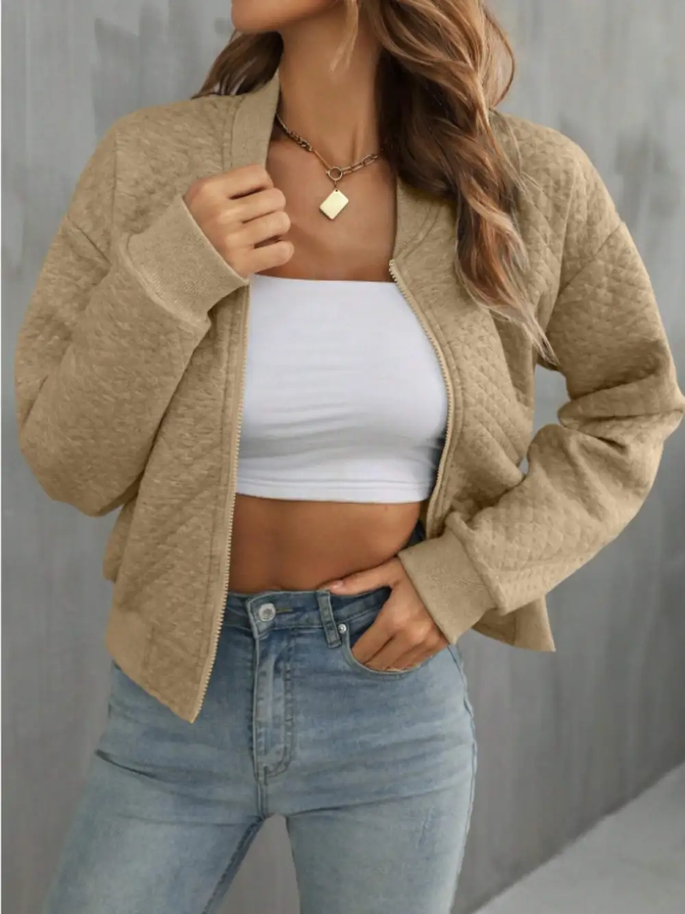 Refined Zip-Up Jacket