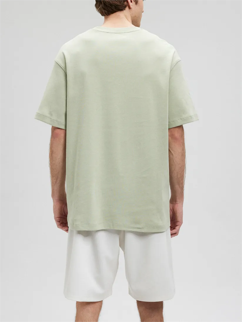 Light Green Short - Sleeve Basic Tee