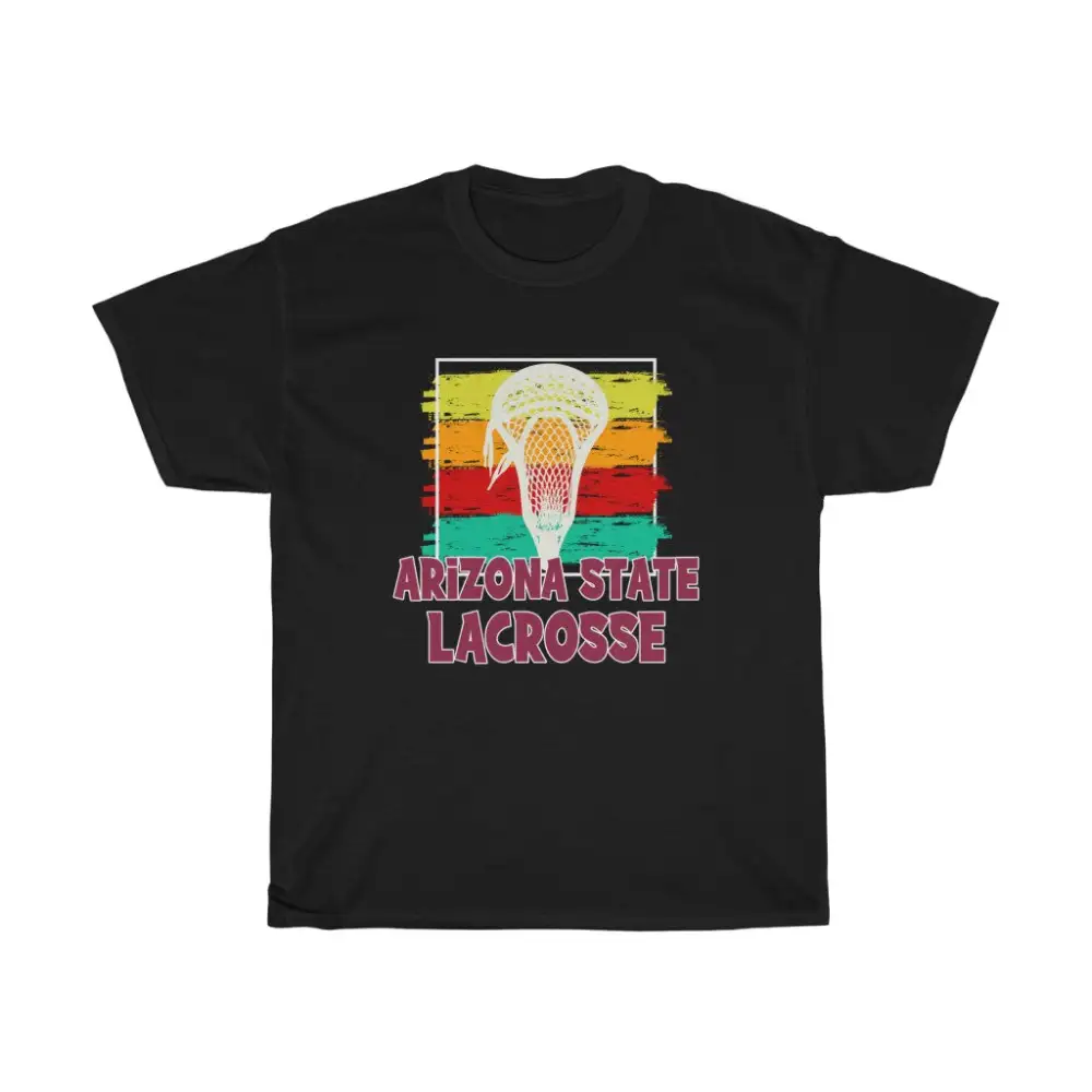 Arizona State Lacrosse Paintbrush Strokes T-Shirt
