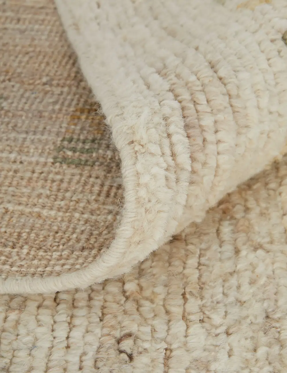 Plush Hand Knotted Wool Area Rug