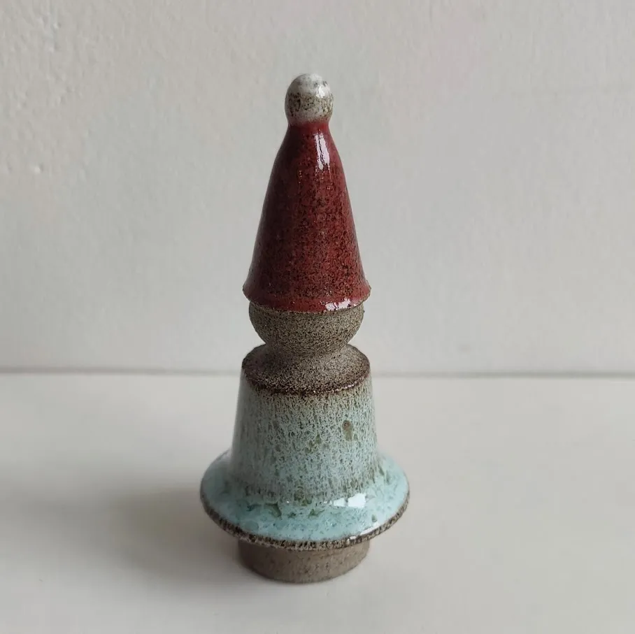 Handcrafted Ceramic Gnome Ornament