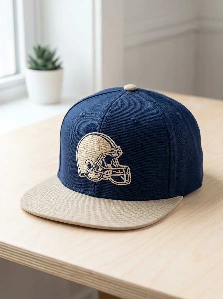 Unisex American Football Fan Helmet Embroidered Snapback Hat