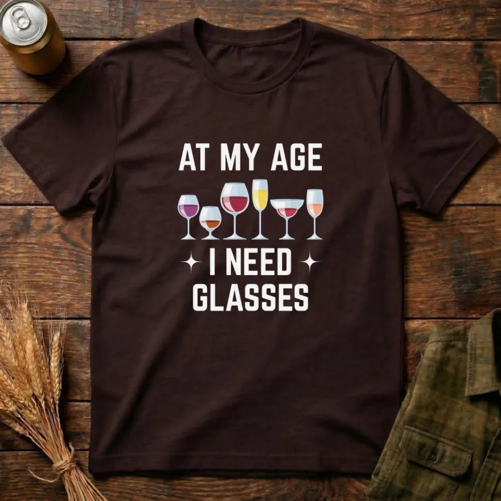 I Need Glasses Graphic Cotton T-Shirt