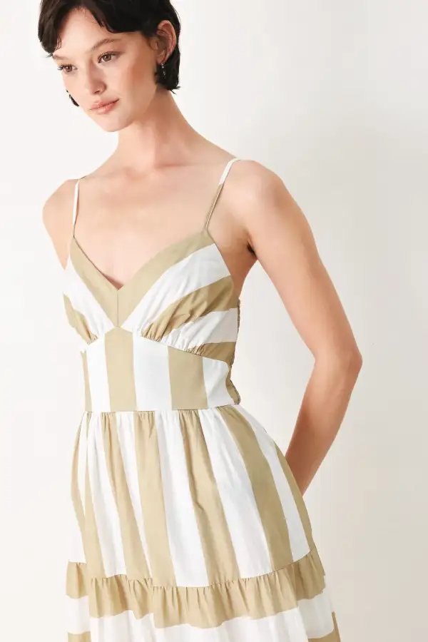 Classic Tiered Cotton Maxi Dress