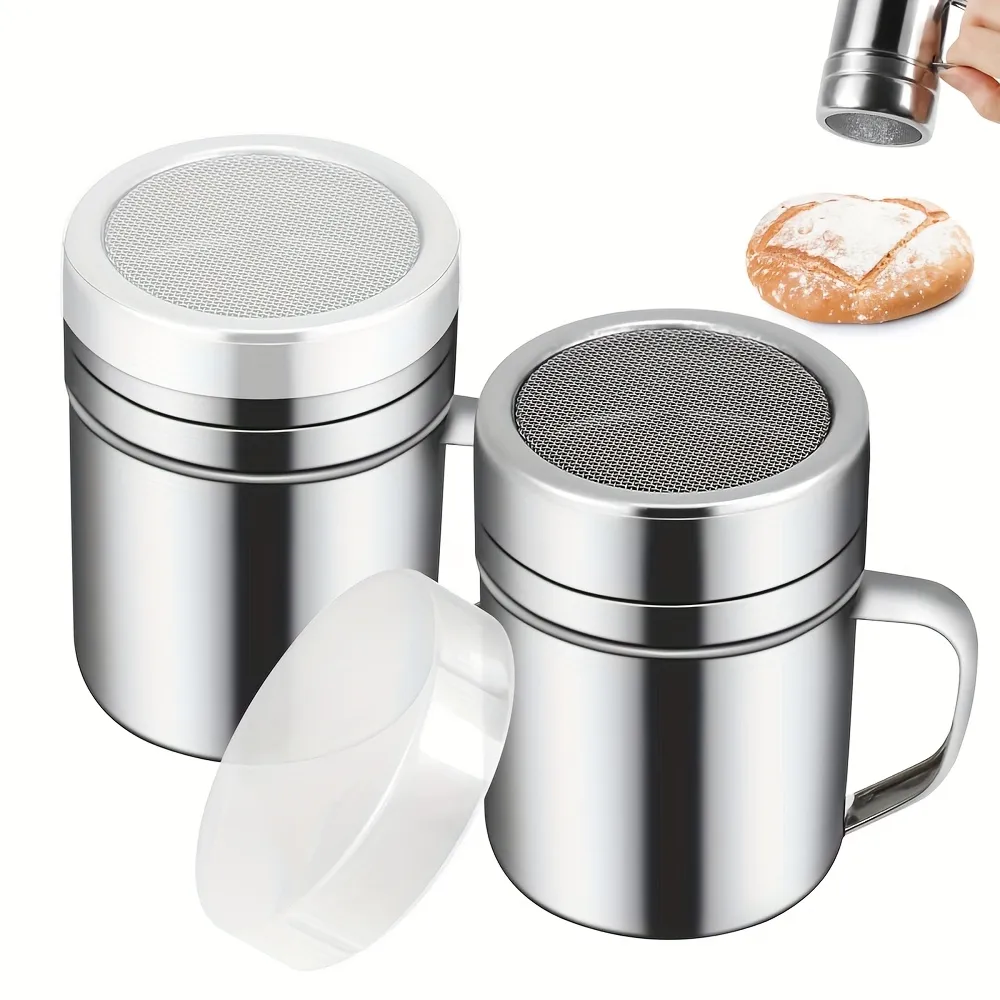 Multi-Use Stainless Steel Powder Dispenser