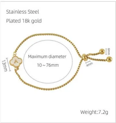 Adjustable Shell Charm Bracelet