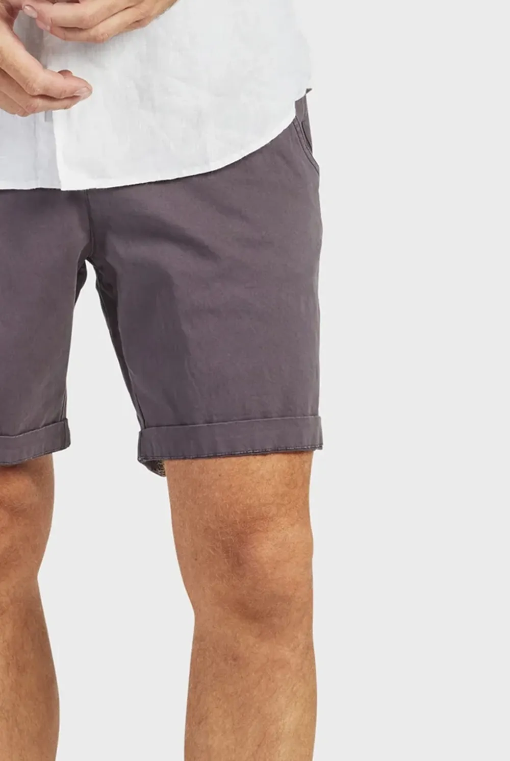 Slim Fit Stretch Cotton Chino Casual Shorts
