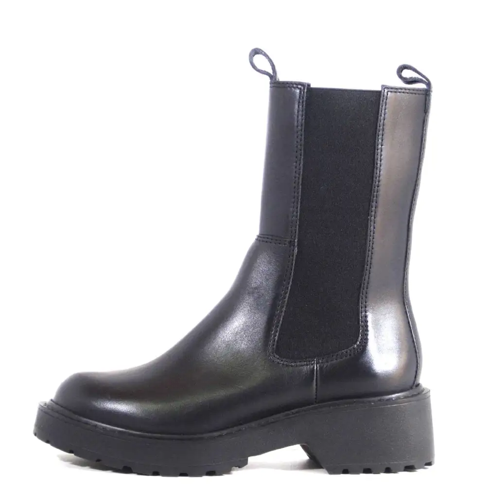 Patent Leather Slip On Ankle Boots