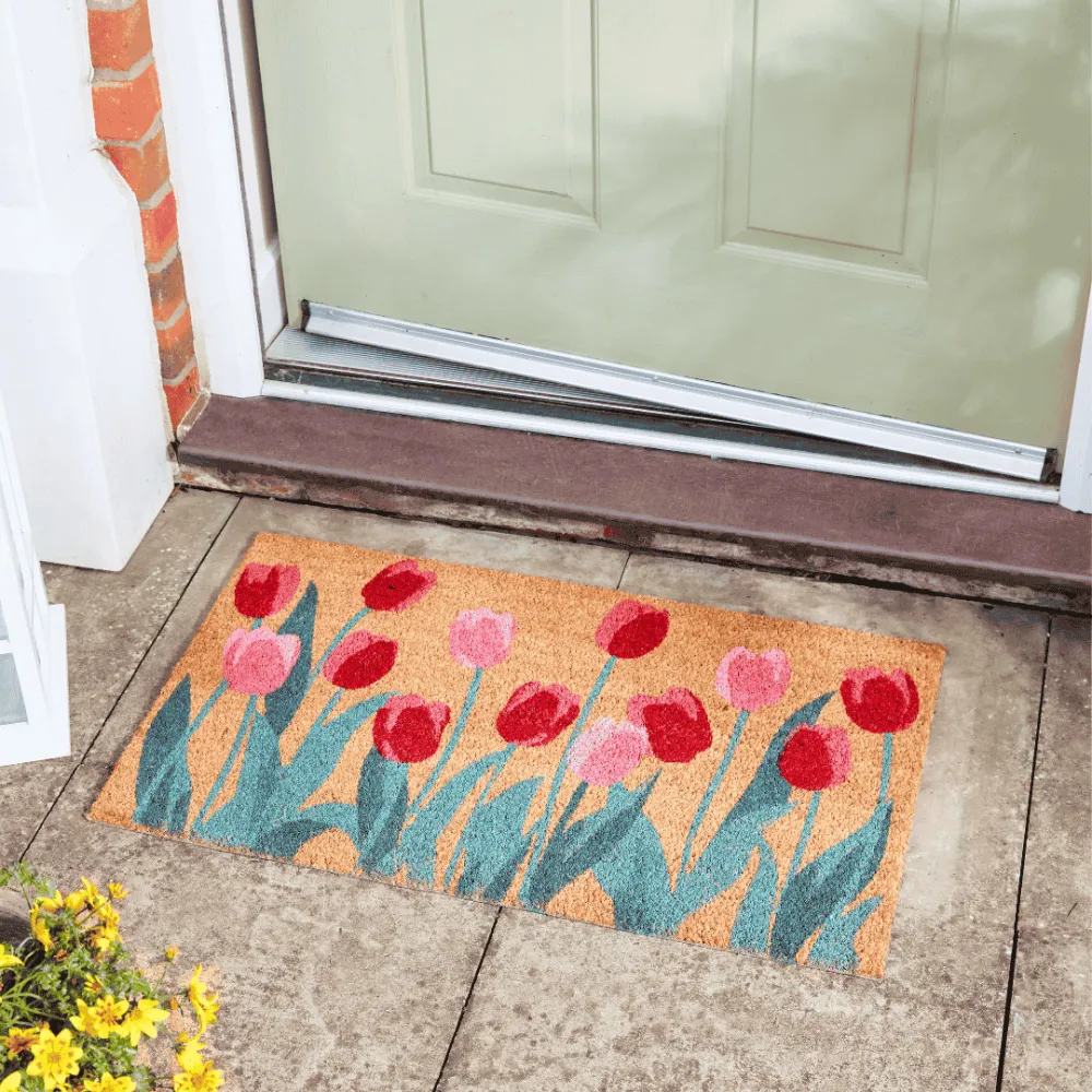 Coir Tulips Coir Door Mat