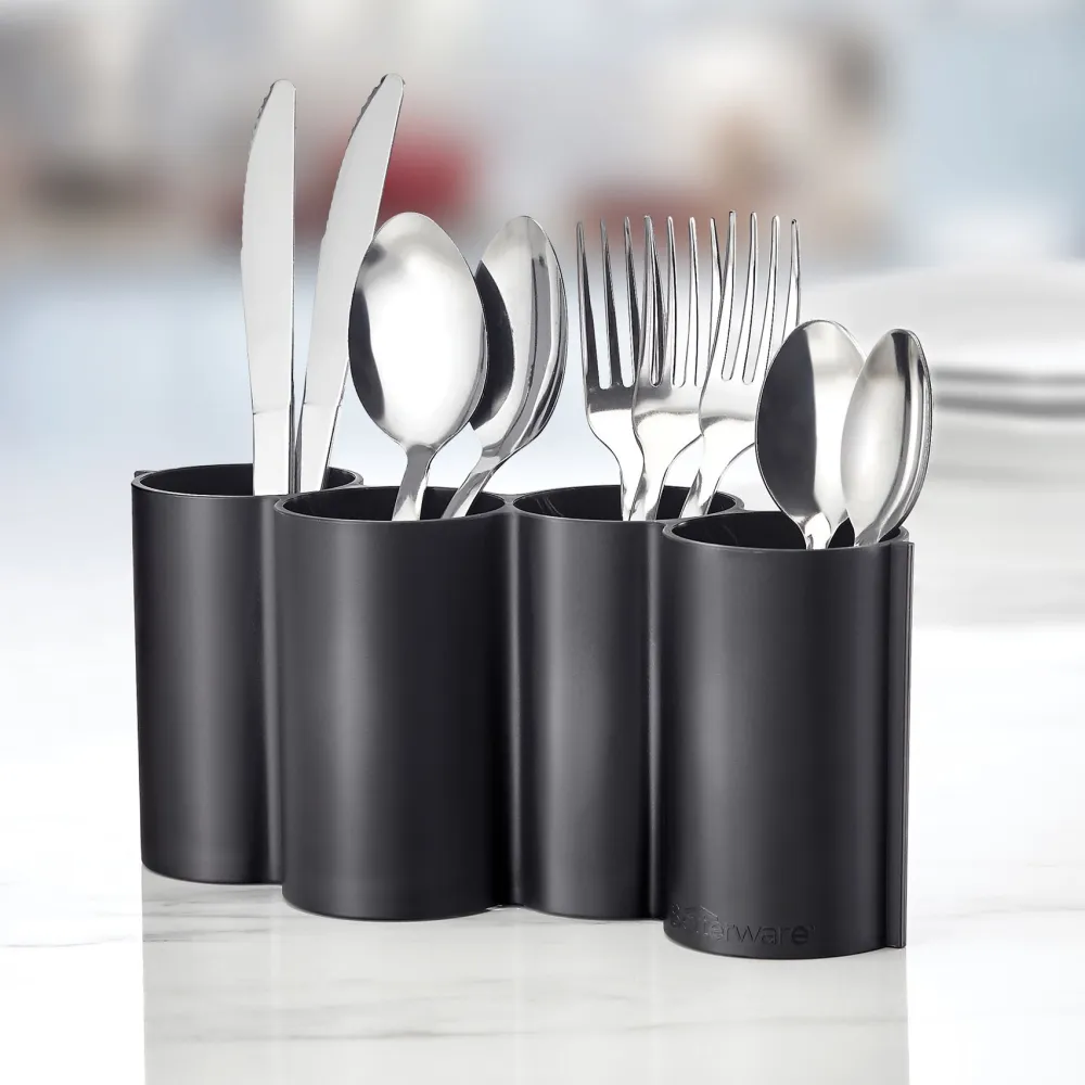Divided Cutlery Draining Caddy