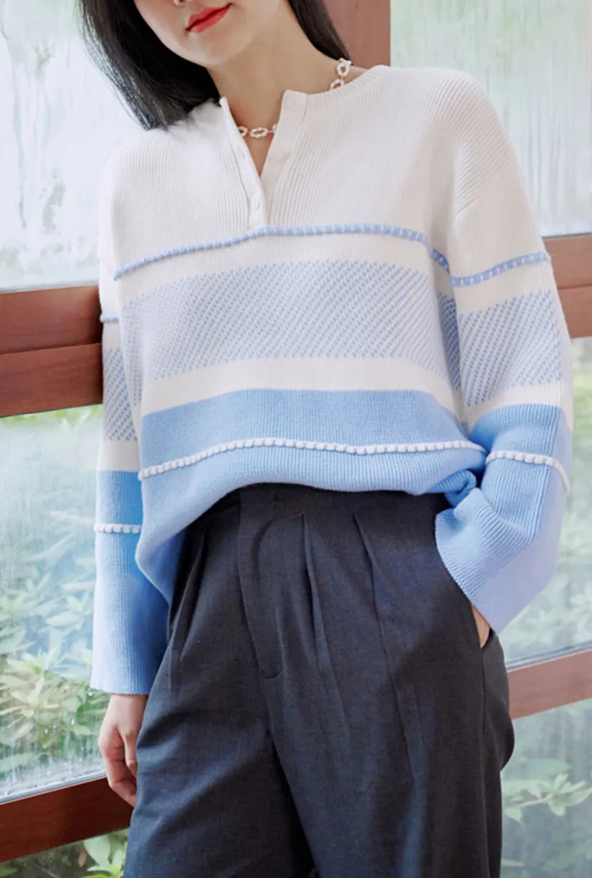 Sweater - Dusty Blue