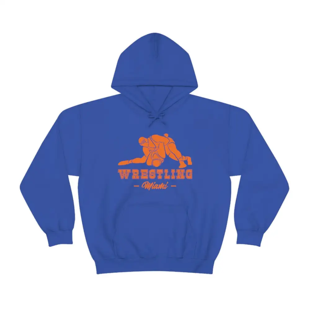 Everyday Minimal Emblem Wrestling Graphic Pullover Hoodie