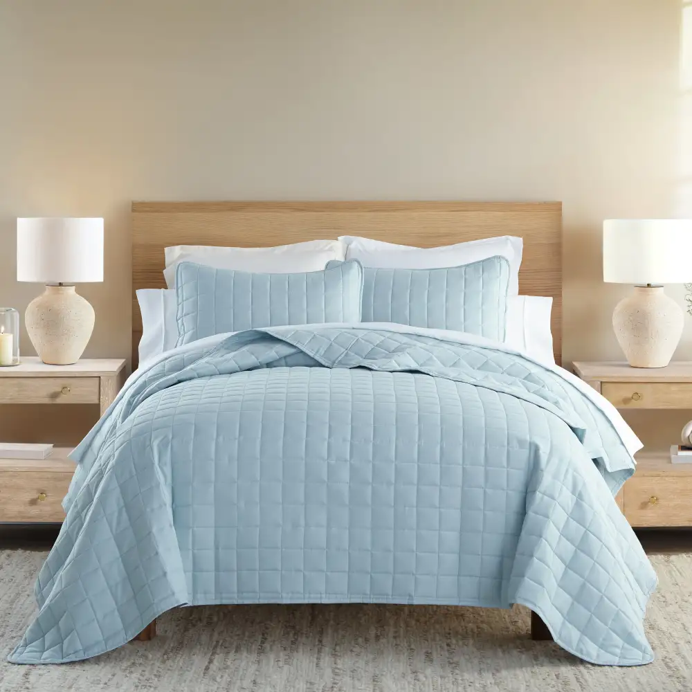 Square Quilted Coverlet Set