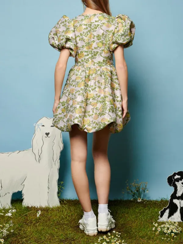 Jacquard Mini Dress