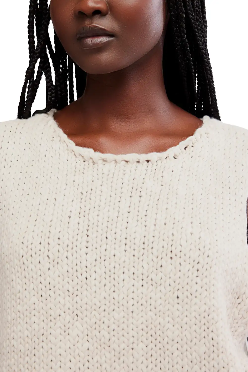 Eyelet Boxy Relaxed Tank Top
