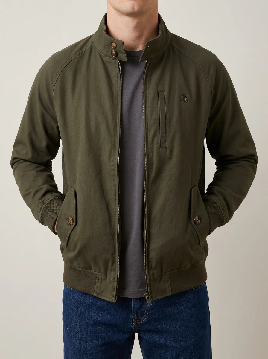 Streamlined Embroidered Utility Jacket