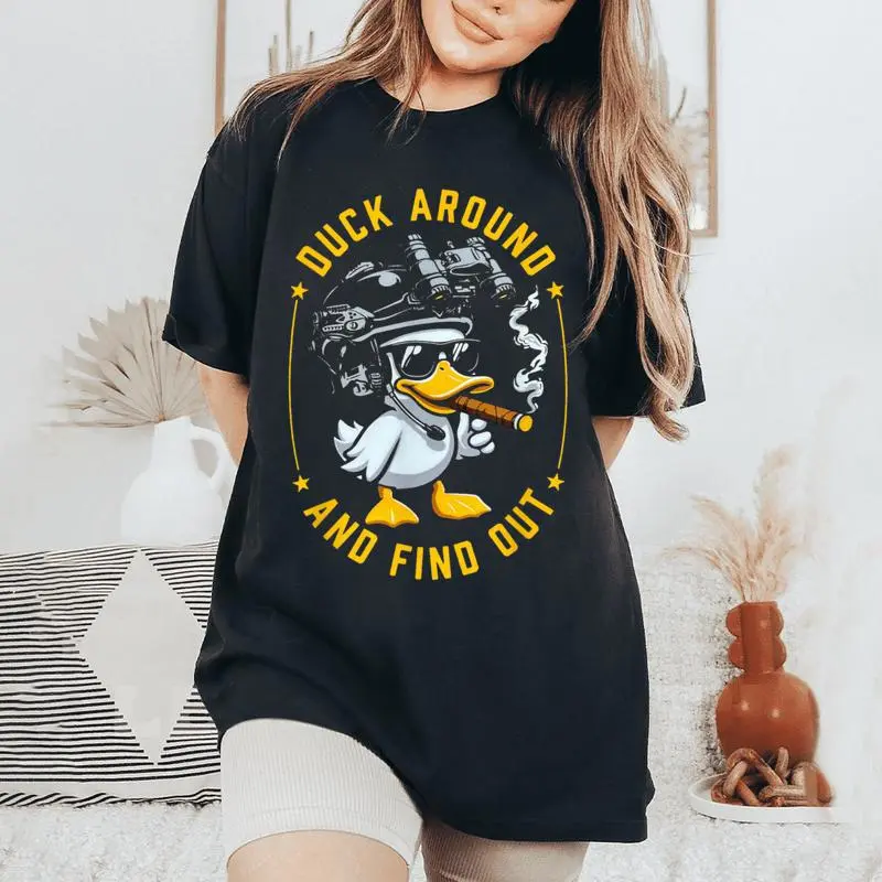 Duck Around And Find Out Women's Oversized Comfort T-Shirt