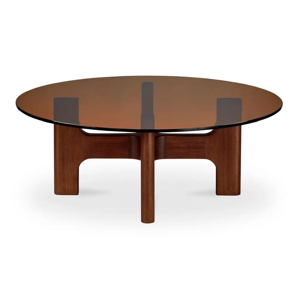 Rounded Glass Coffee Table