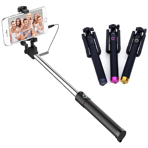 Black Extendable Selfi Stick