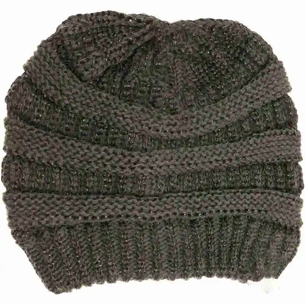 Metallic Classic Knit Beanie