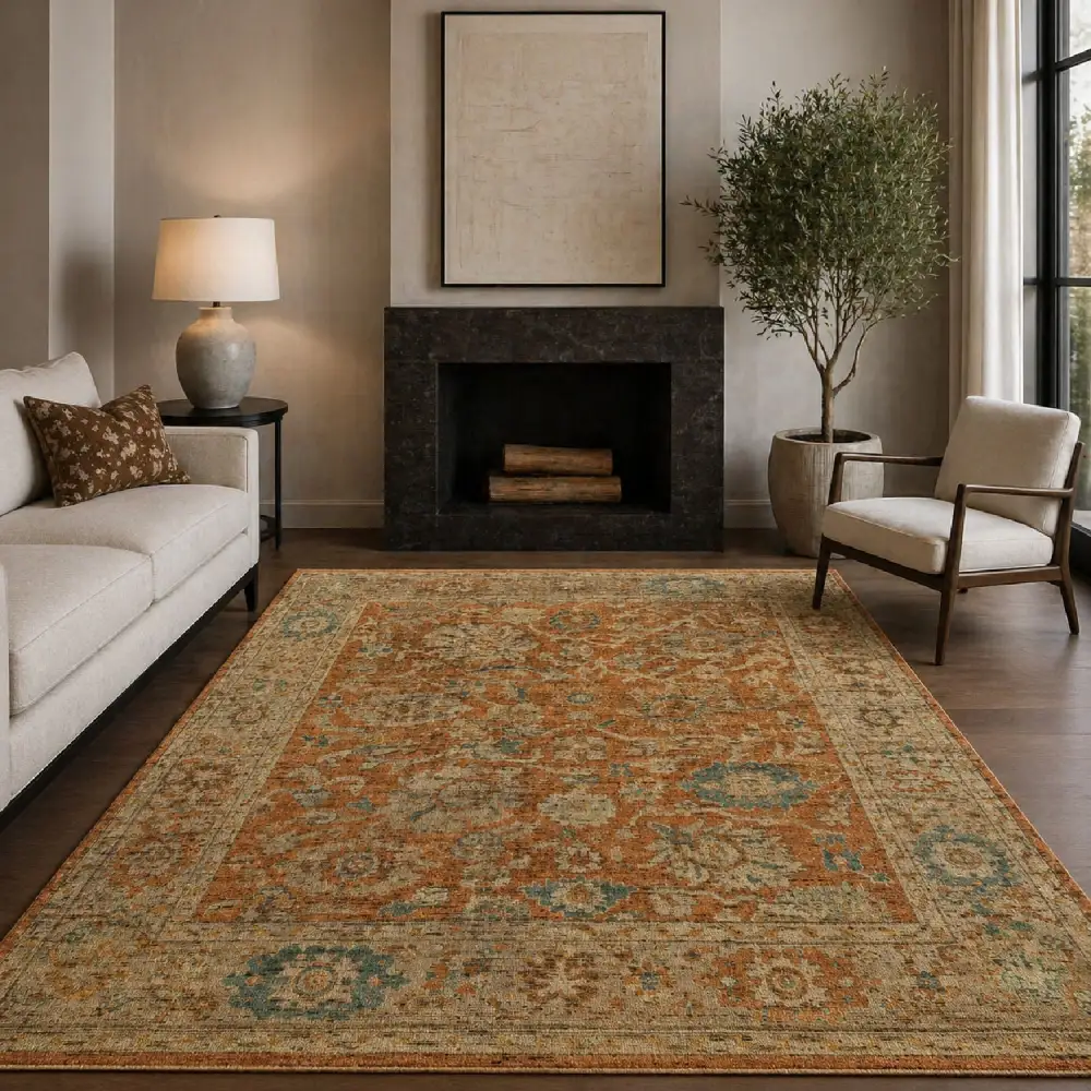 Vintage Inspired Wool Carpet