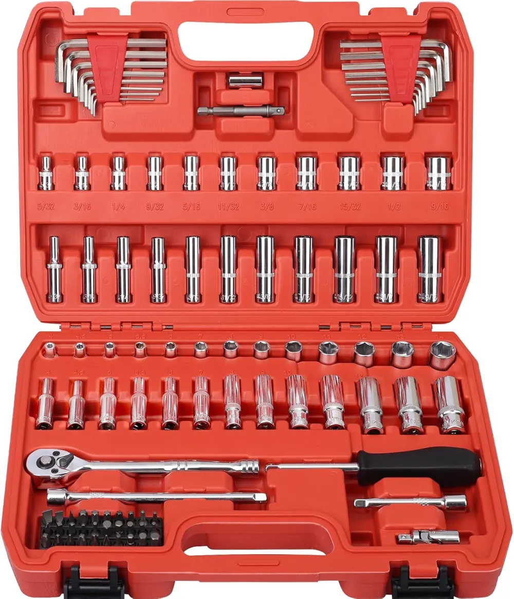 Ratchet Socket And Bit Tool Set