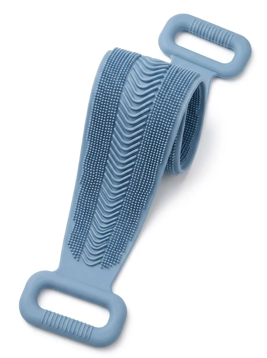 Textured Silicone Back Scrubber Washing Strap