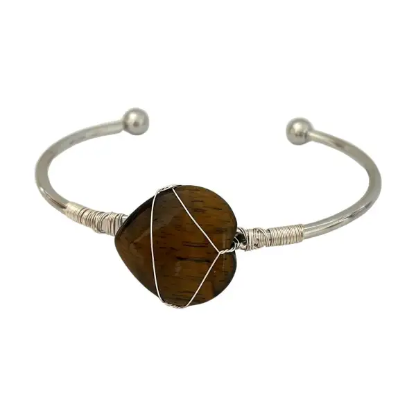 Bangle Heart Crystal Bracelet Bangle