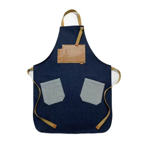 Denim Canvas Cotton Strap Kitchen Work Apron