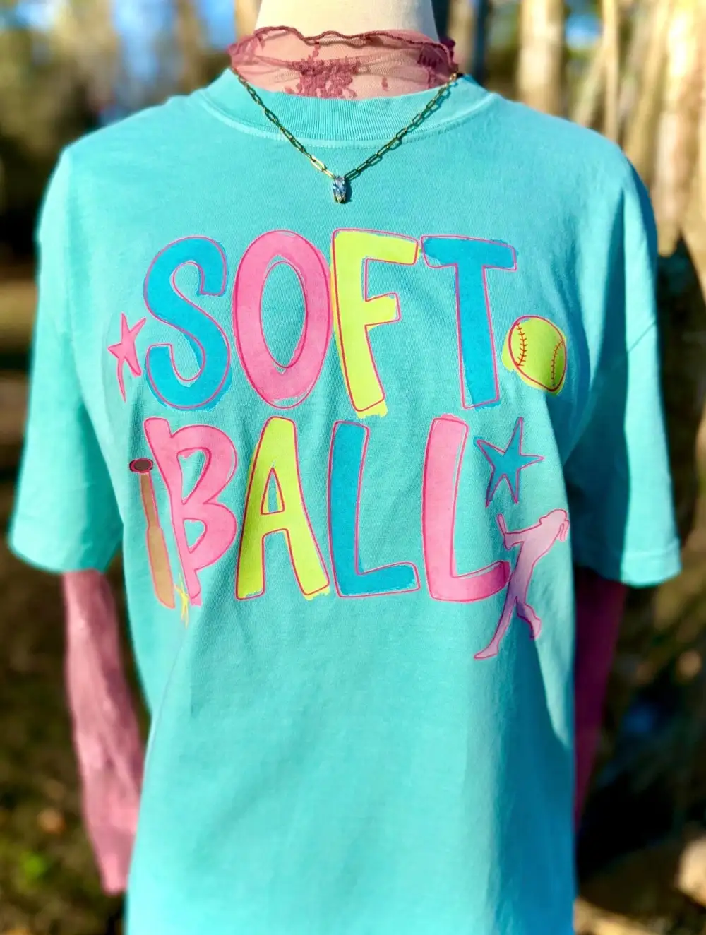 Doodle Softball Graphic Tee