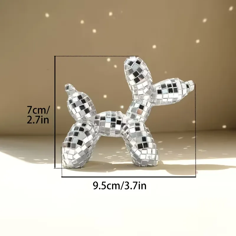 Disco Balloon Dog Figurine