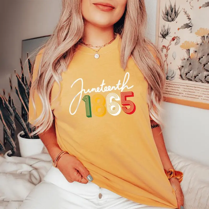 1865 Junenth Celebrate African American Freedom Day Women Women's Oversized Comfort T-Shirt