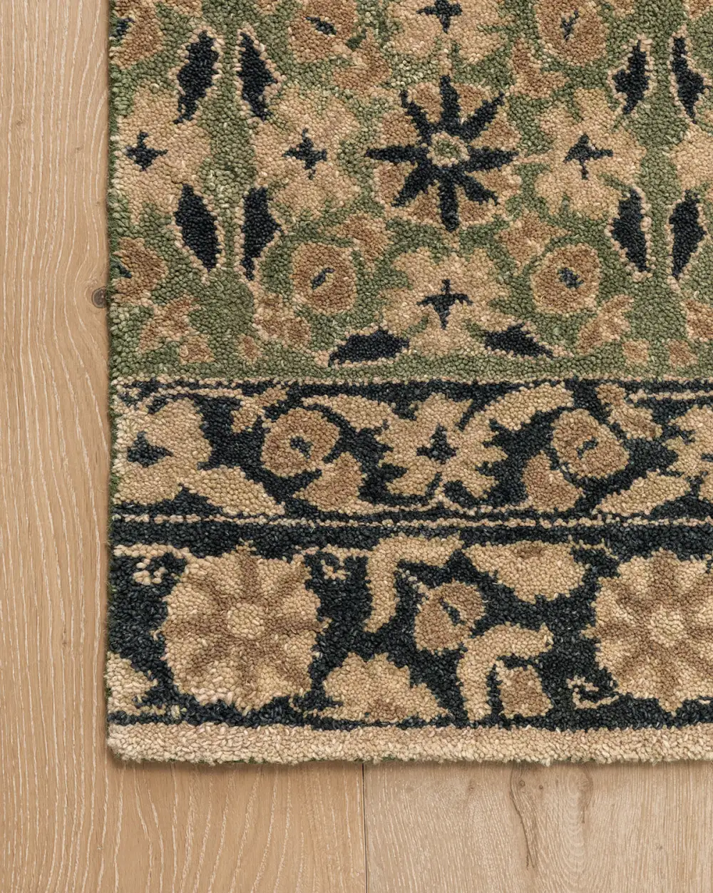 Plush-Pile Hand-Tufted Wool Area Rug
