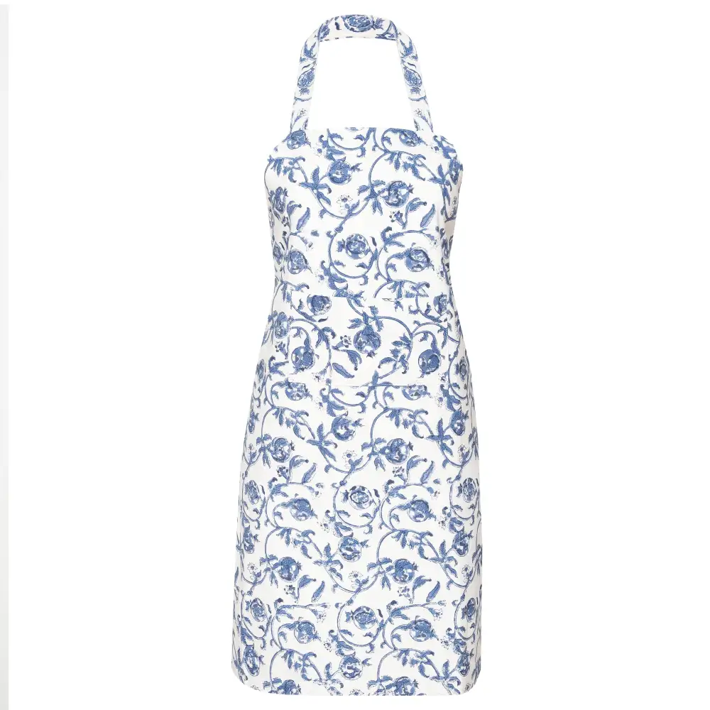 Pomegranate Floral Apron Cornflower