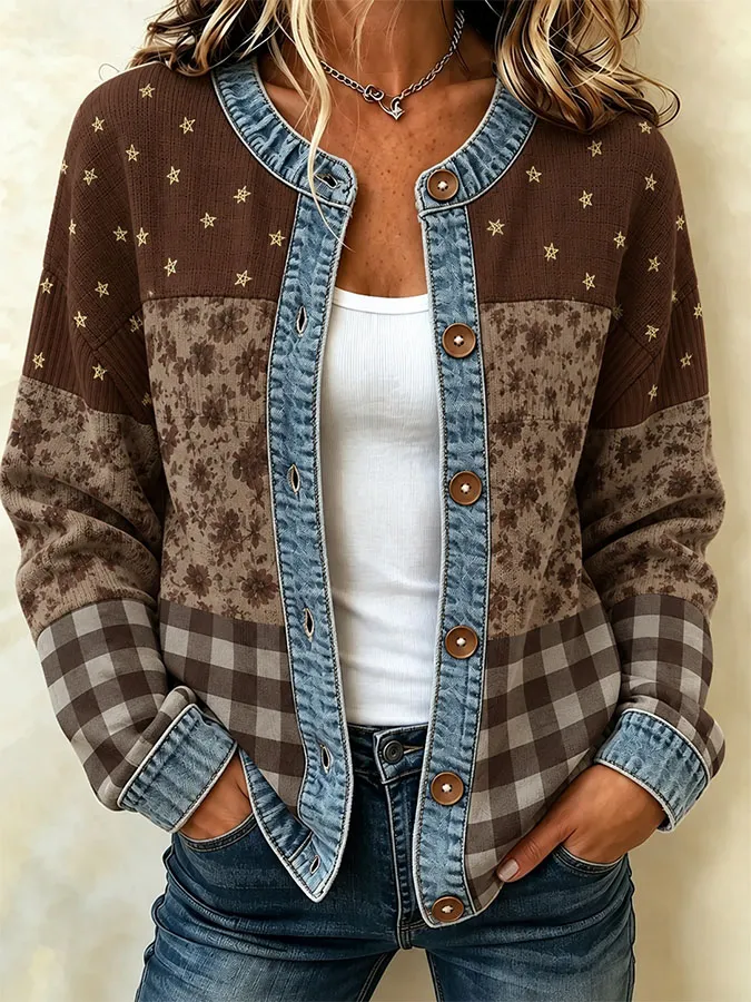 Women'S Casual Pumpkin Gradient Autumn Cardigan Top