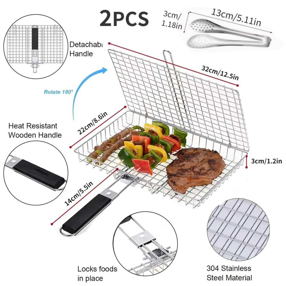 Portable BBQ Grill Basket