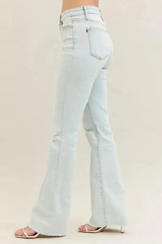 Easy Flare Leg Denim Jeans