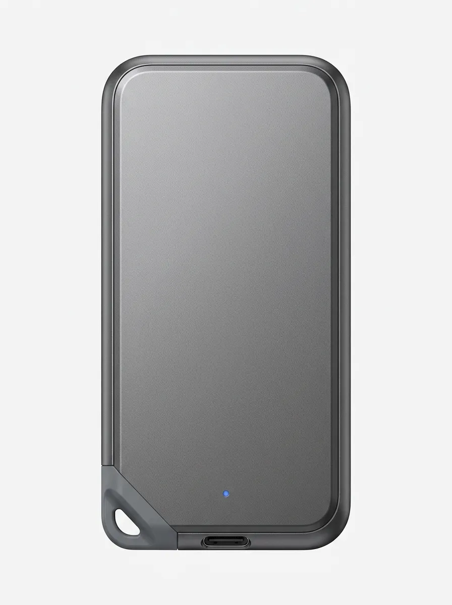 Portable External Solid State Drive Clean Line Minimal Design