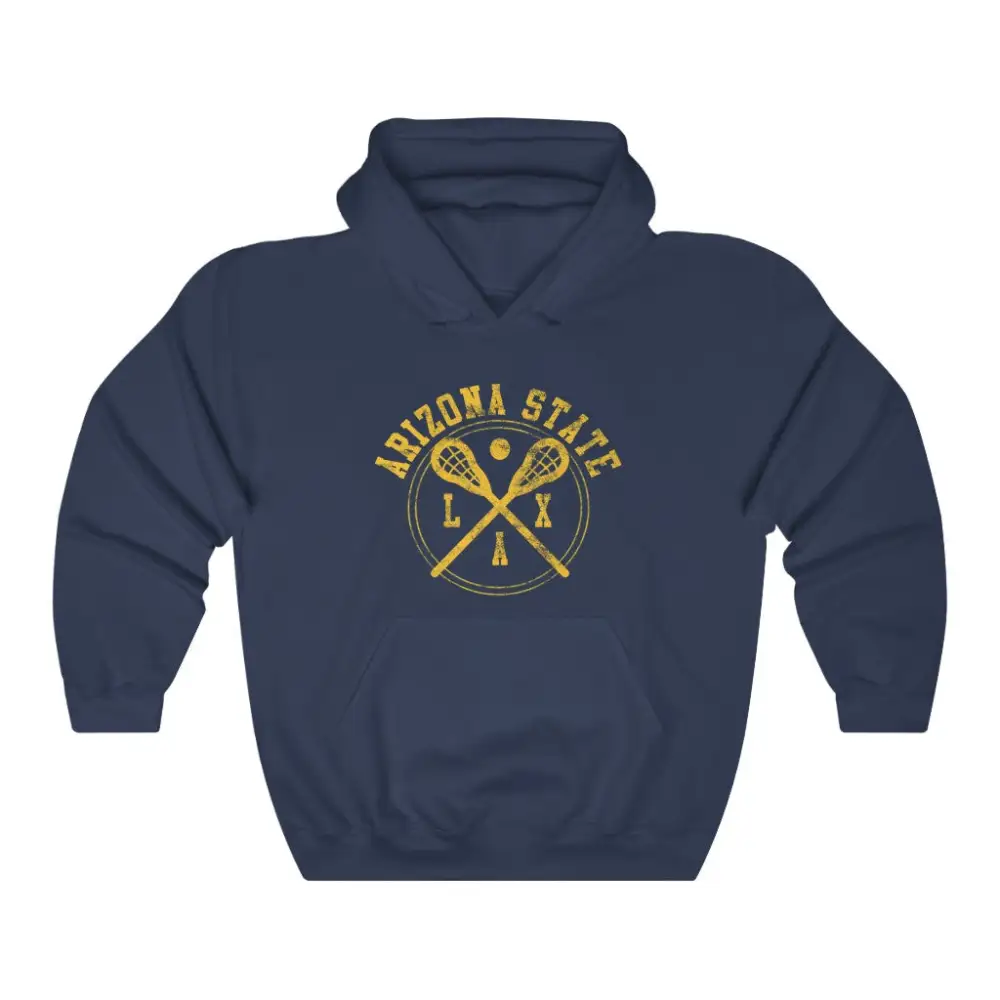 Everyday Vintage Badge Lacrosse Graphic Pullover Hoodie