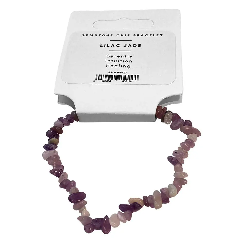 Chip-Stone Stretch Gemstone Crystal Bracelet