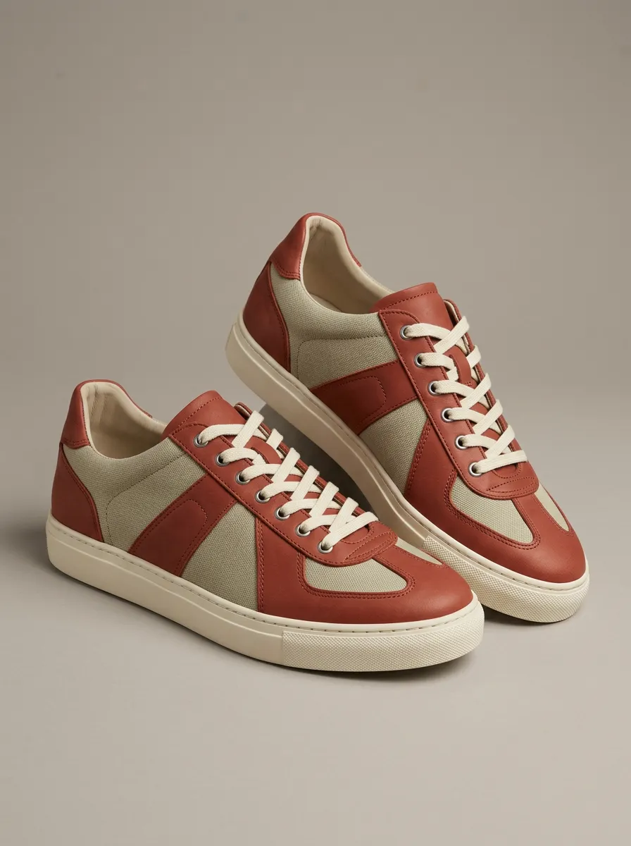 Unisex Minimalist Canvas Leather Casual Shoes