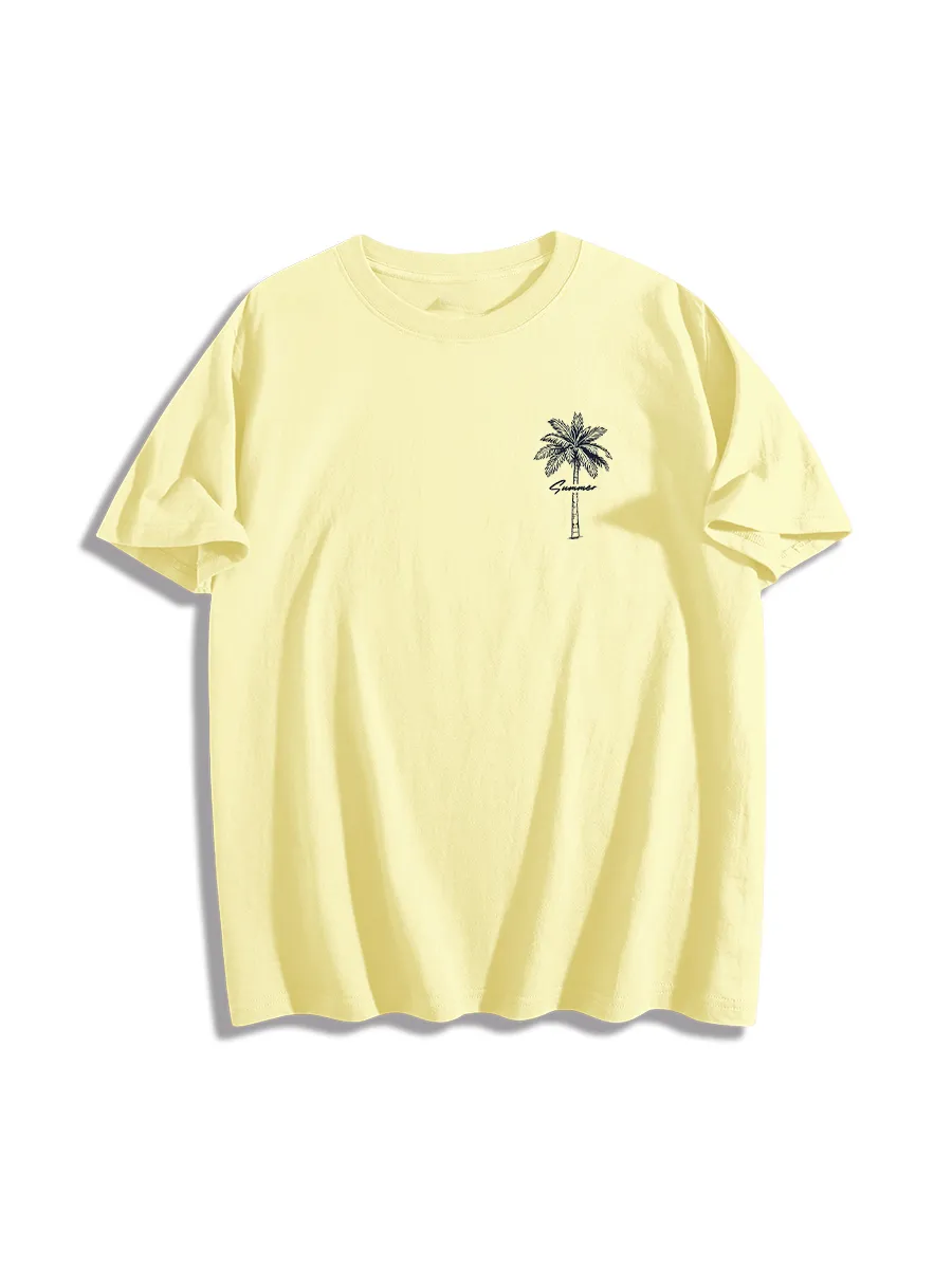 Palm Tree Summer Vibe Graphic T-Shirt