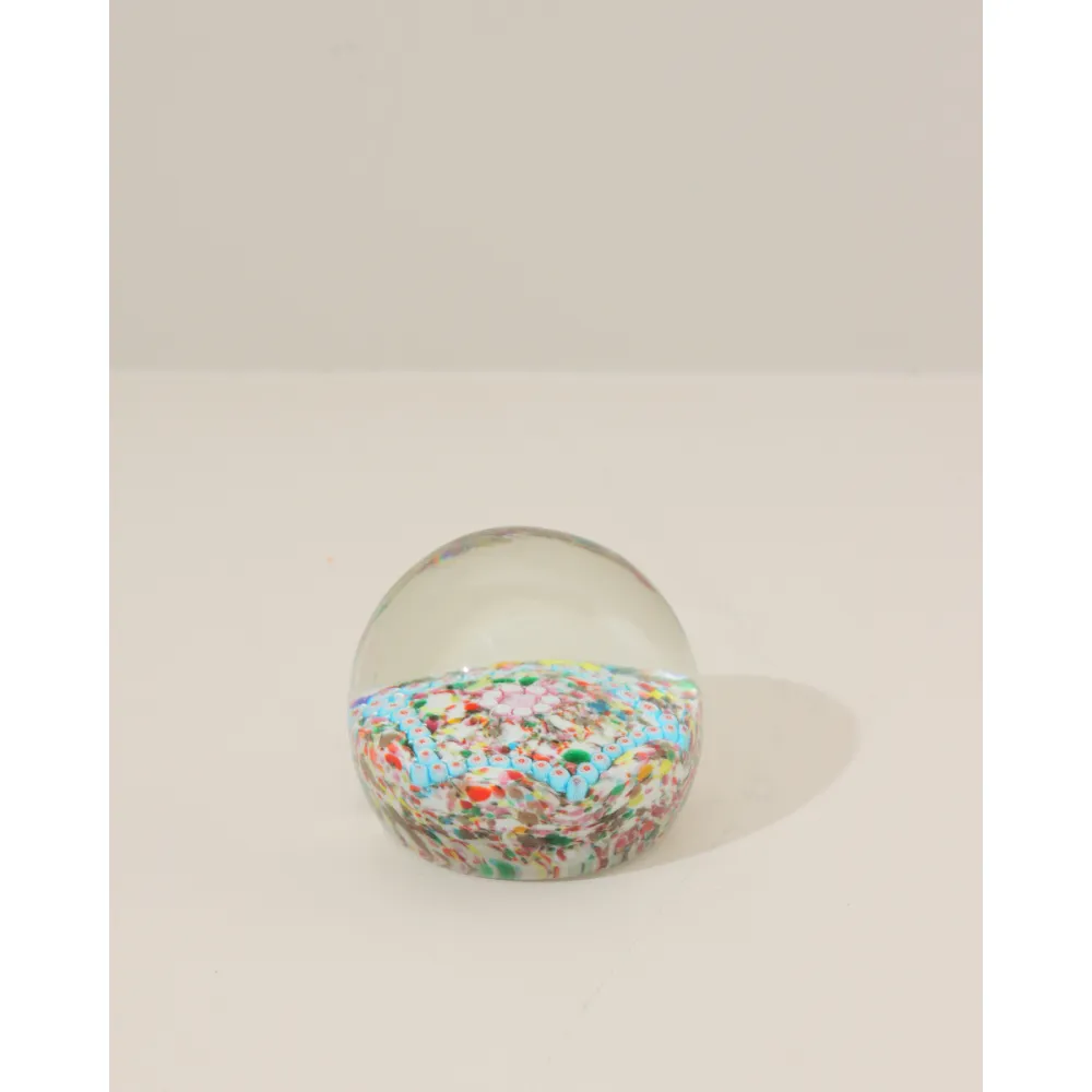 Star-Shaped Mosaic Glass Paperweight