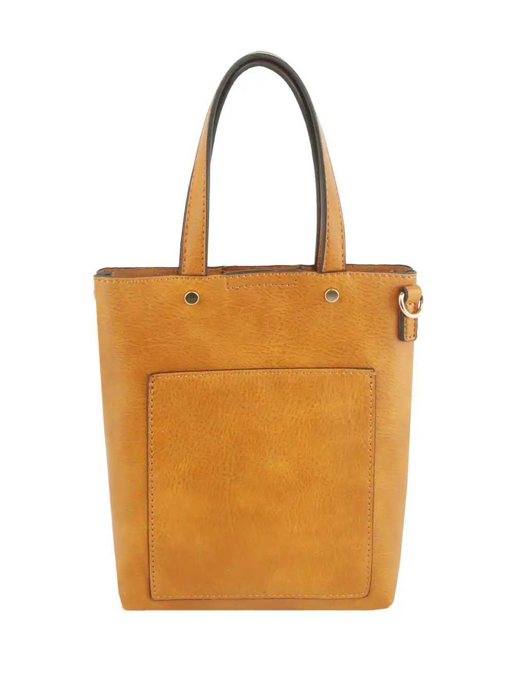 Relaxed Detail Faux Leather Tote Bag
