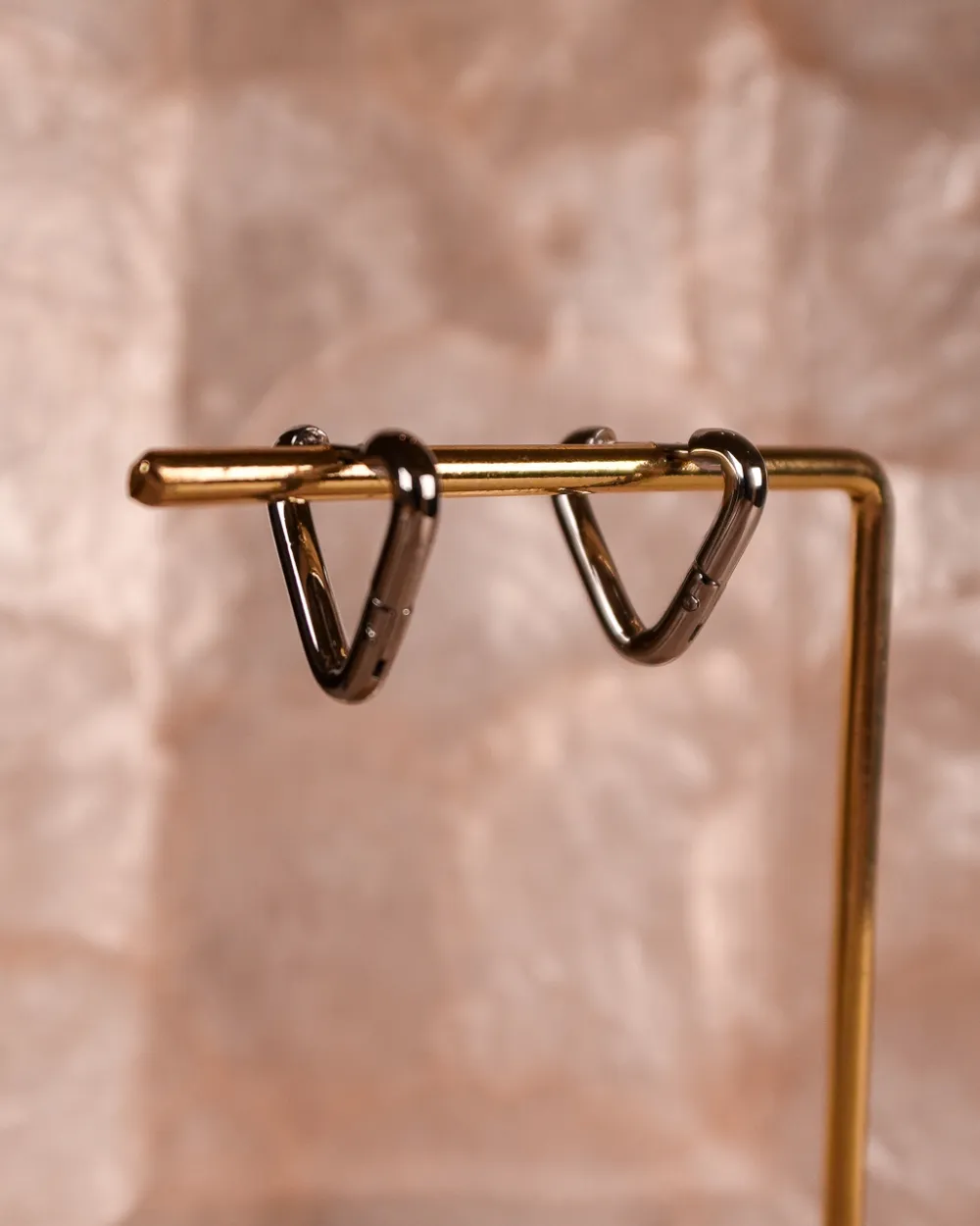 Open Triangle Stud Earrings