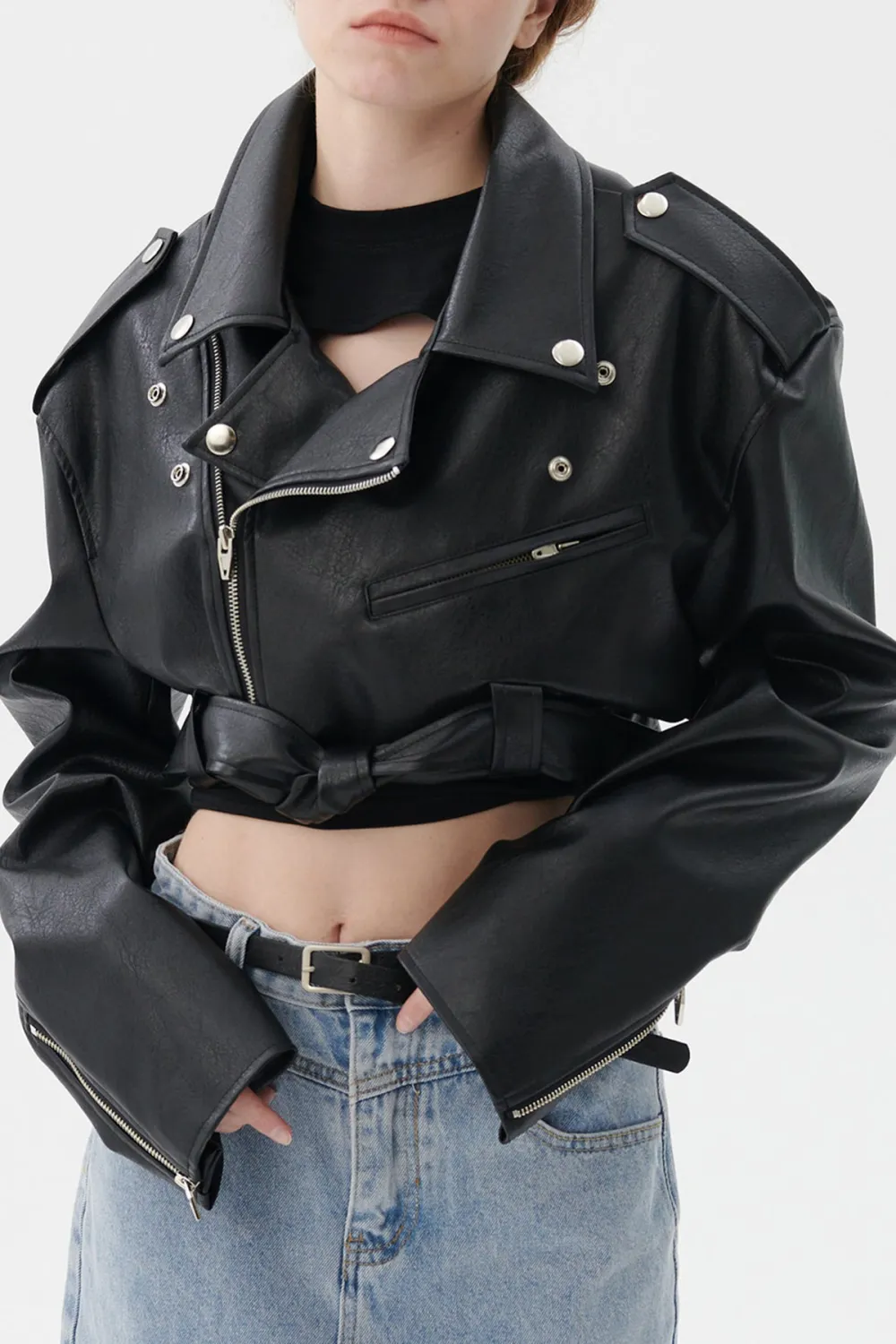 Cropped Rider Jacket
