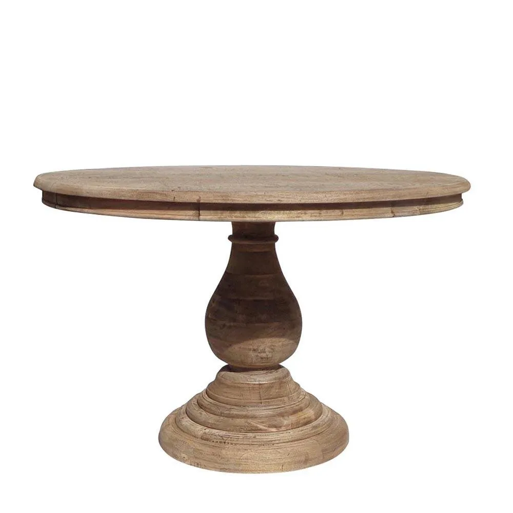 Round Mango Pedestal Table