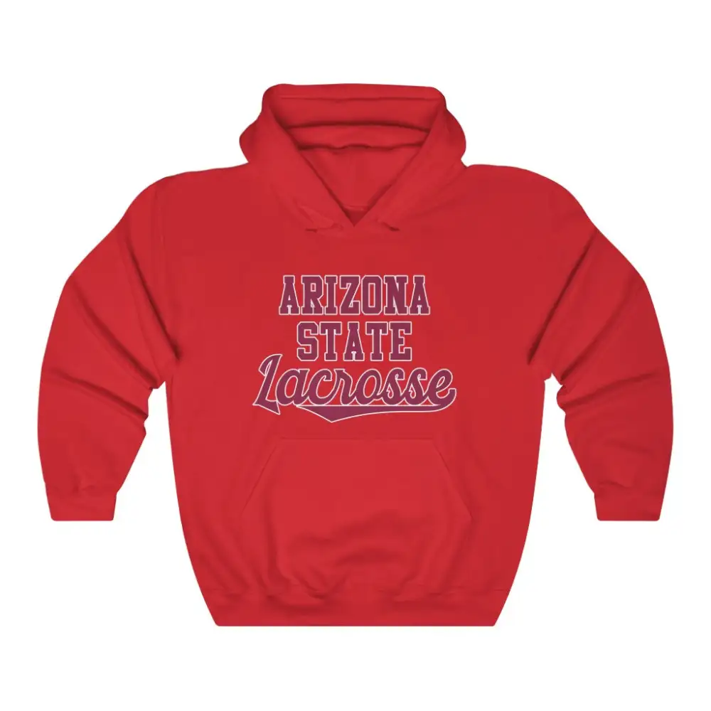 Clean Lettering Lacrosse Graphic Pullover Hoodie