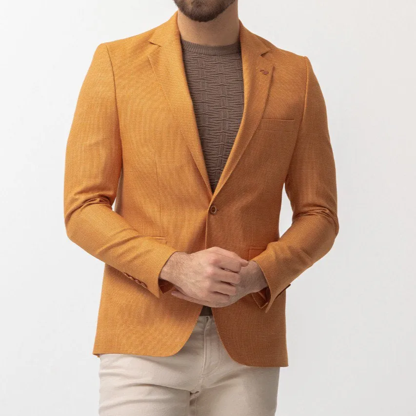 Slim Fit Mustard Blazer
